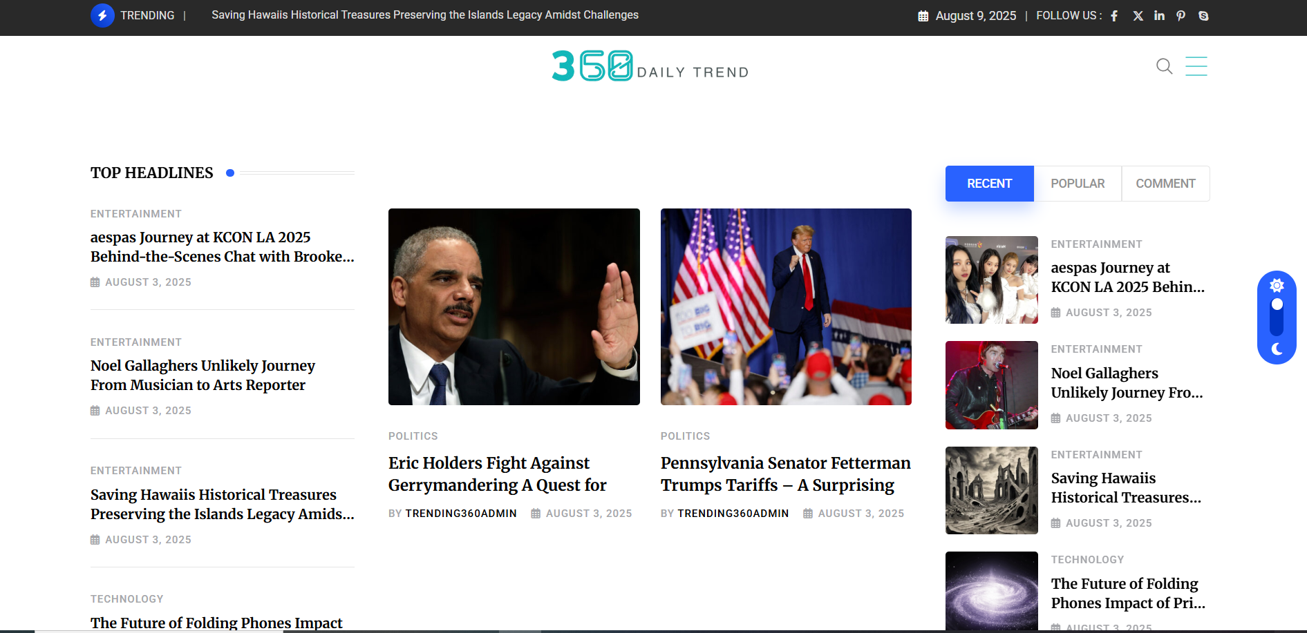 360 Daily Trend